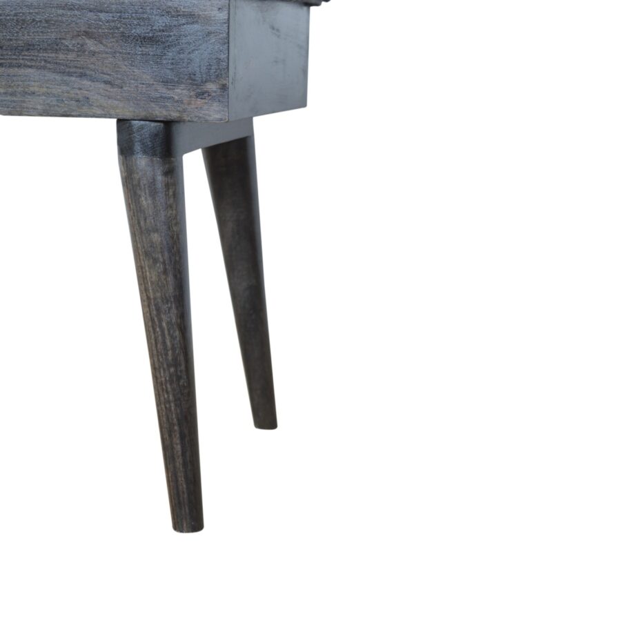 banc de rangement en tweed noir in1327