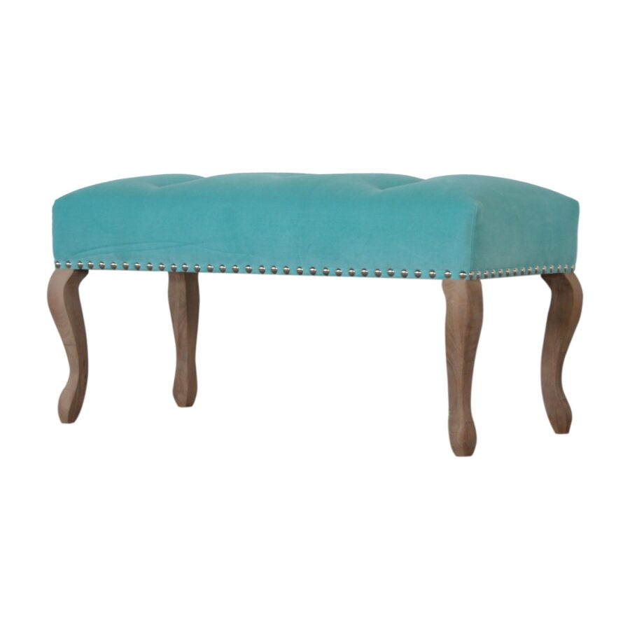 in1417 french style turquoise bench