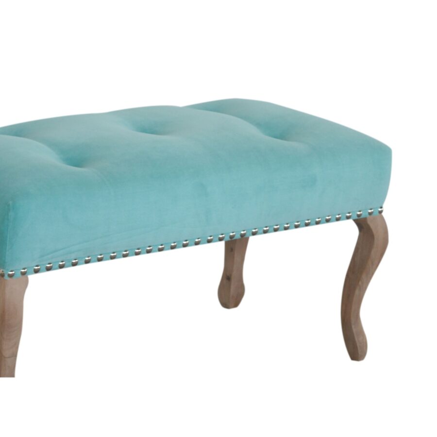 in1417 french style turquoise bench