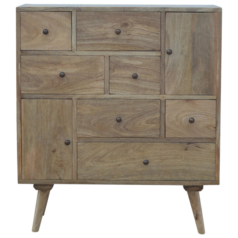 in144 scandinavian styled solid wood multi drawer cabinet