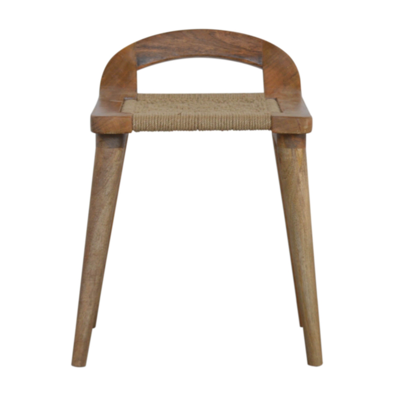 Sgabello con schienale rialzato in tessuto, grossisti dropshipping Artisan  Furniture UK