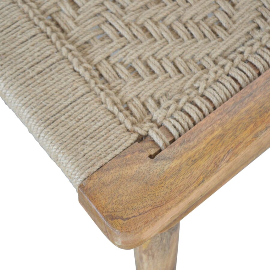 in1458 raised back woven stool