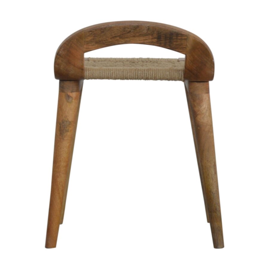 in1458 raised back woven stool