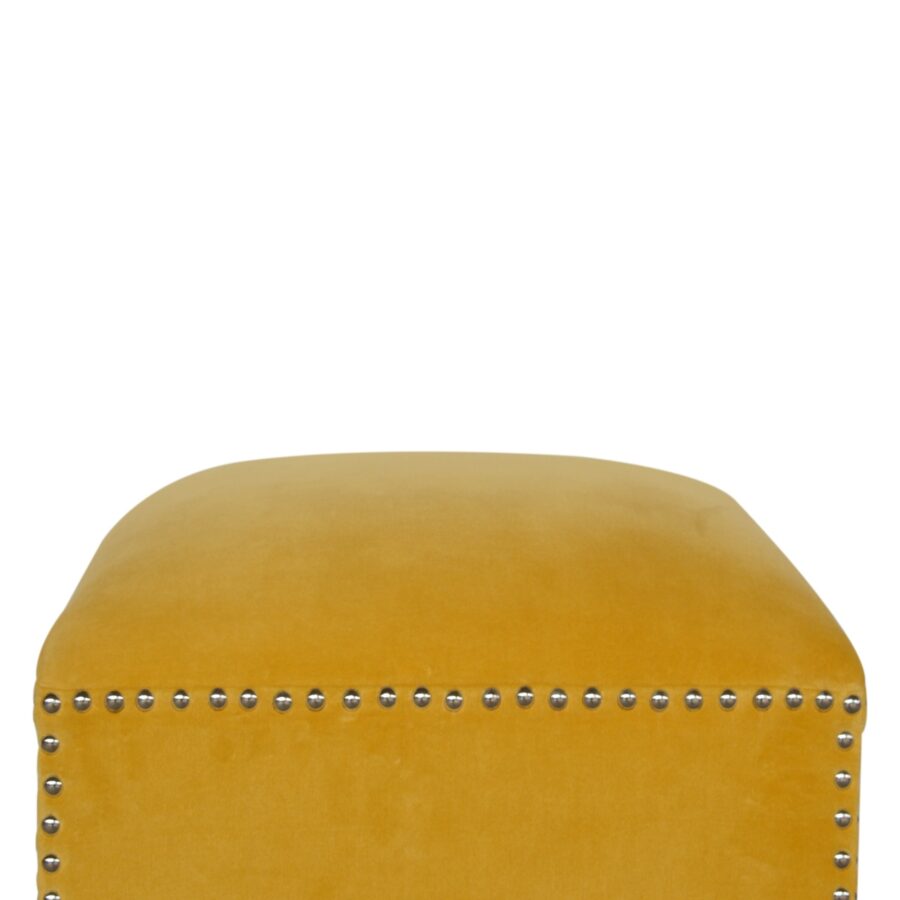 in1468 mustard studded footstool