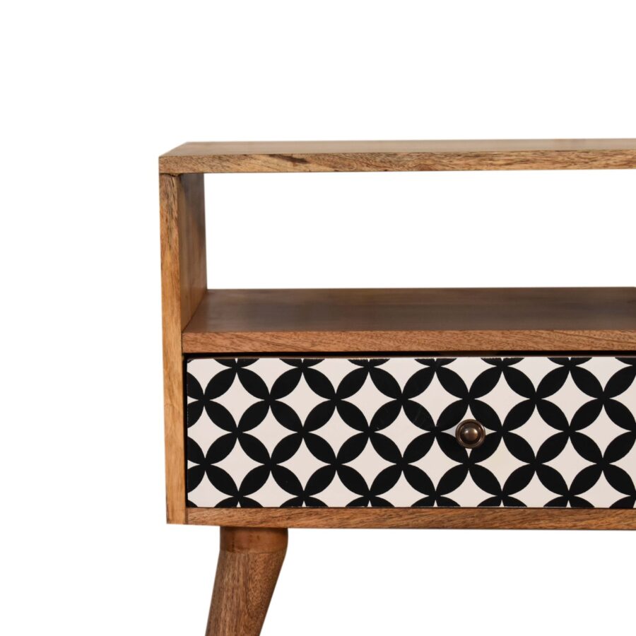 in1513 diamond screen printed tv unit