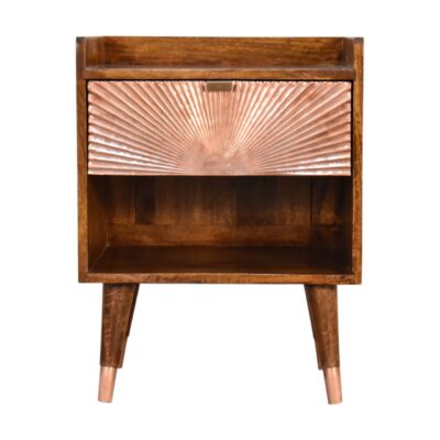 in1623 manila copper 1 drawer bedside