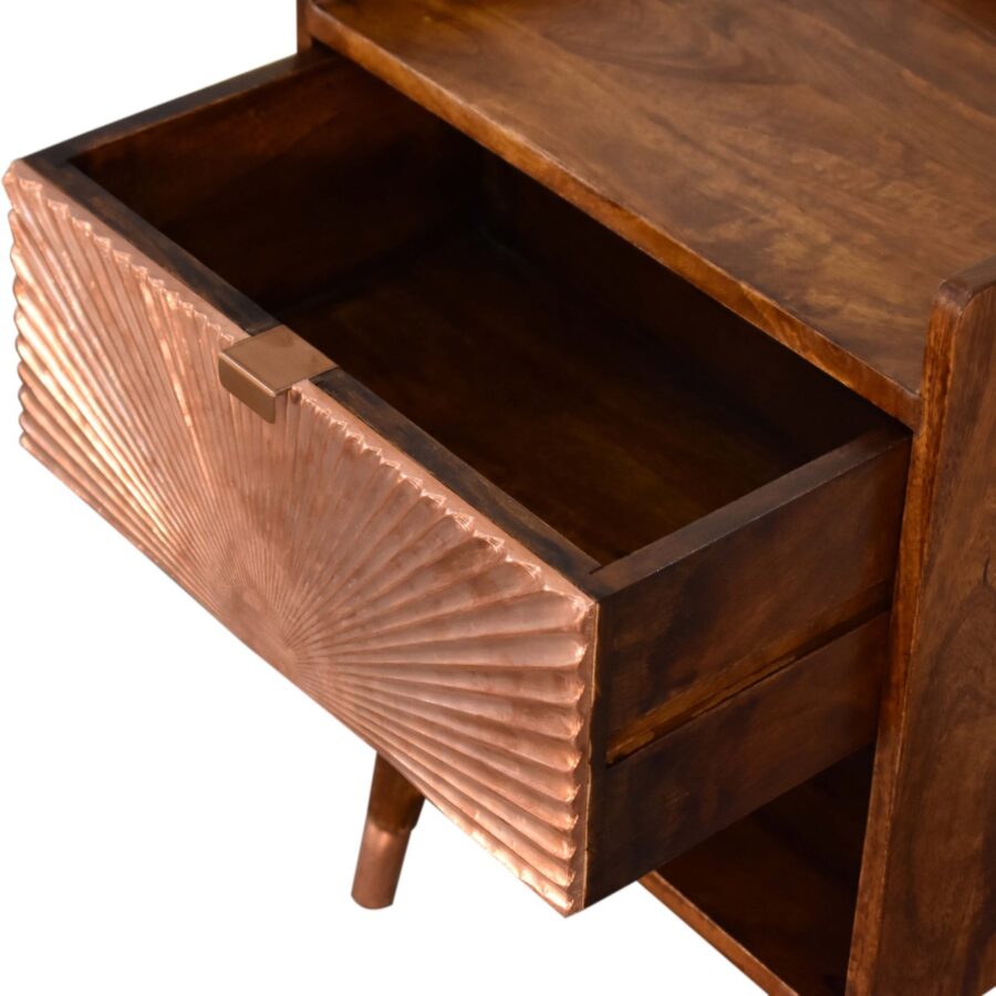in1623 manila copper 1 drawer bedside