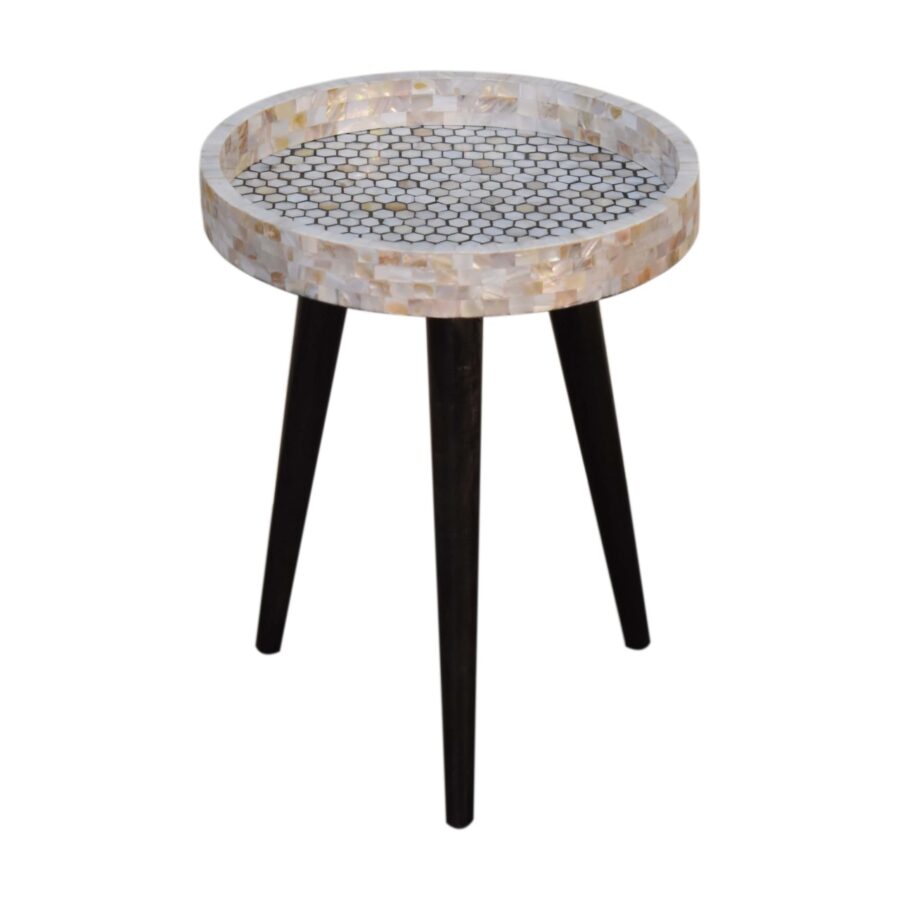 in1652 honeycomb mosaic end table