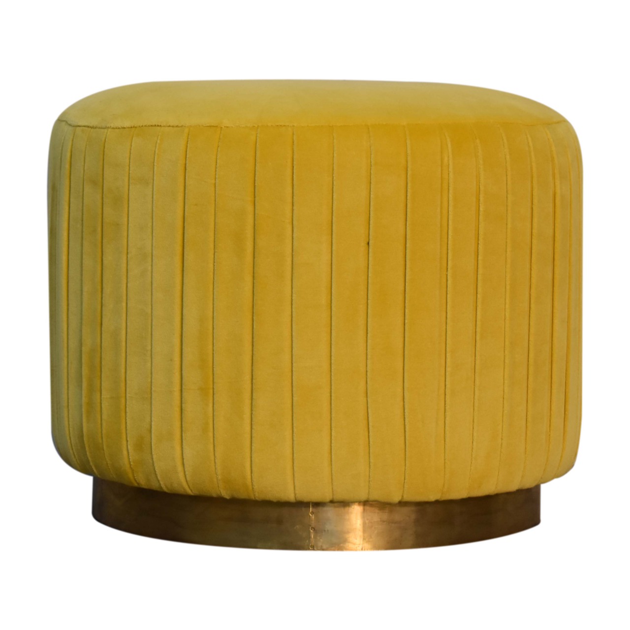 Pleated footstool deals