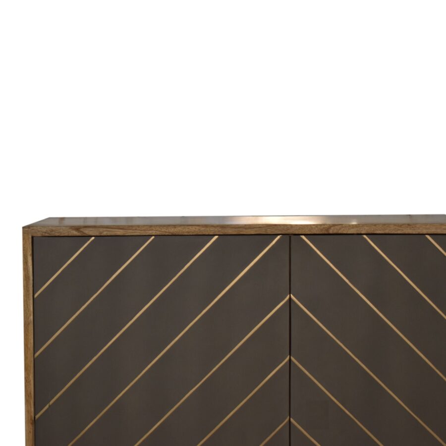in1690 sleek cement brass inlay cabinet