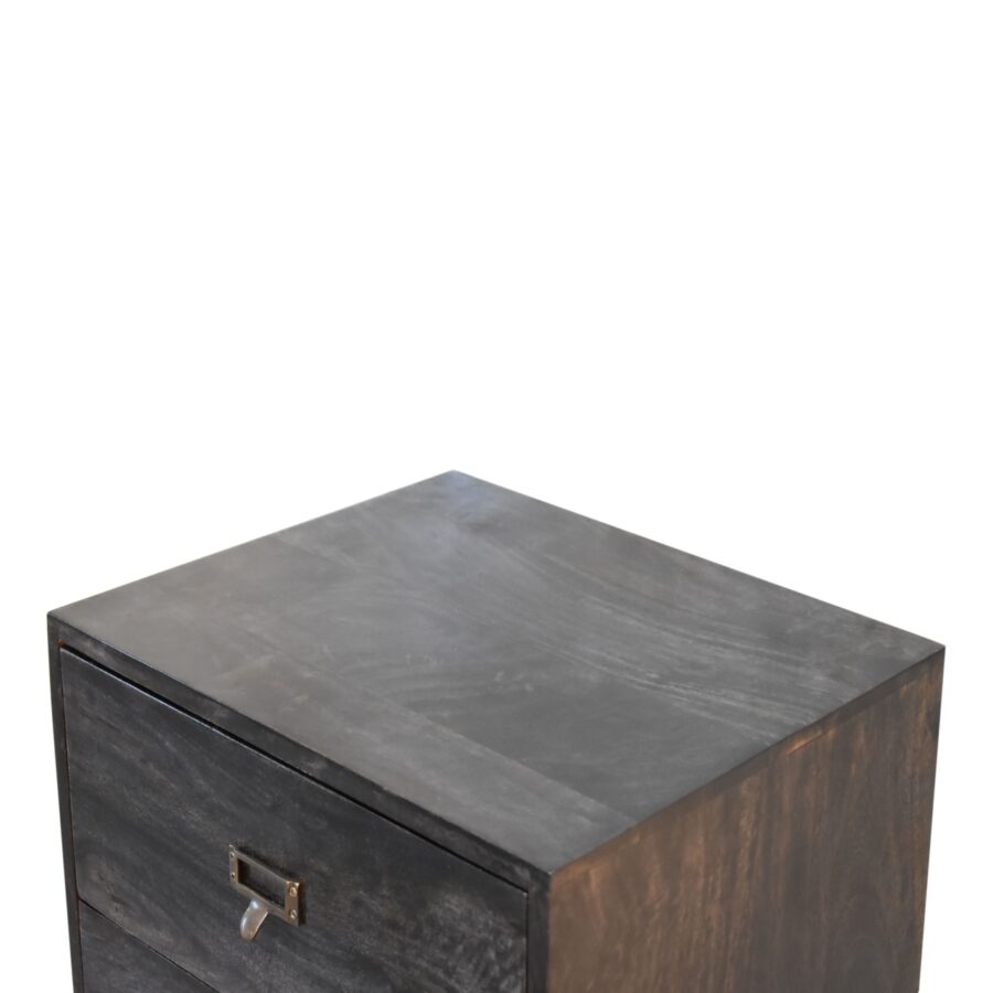 in1717 ash black filing cabinet