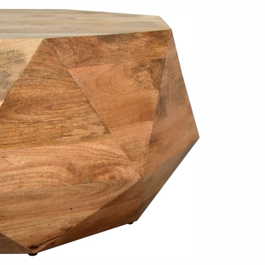 tavolino geometrico in legno massello in1855