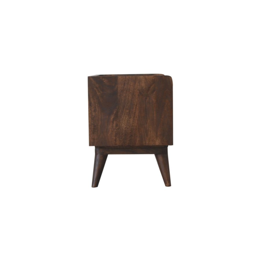Walnut Nordic Storage Bench - Image 8