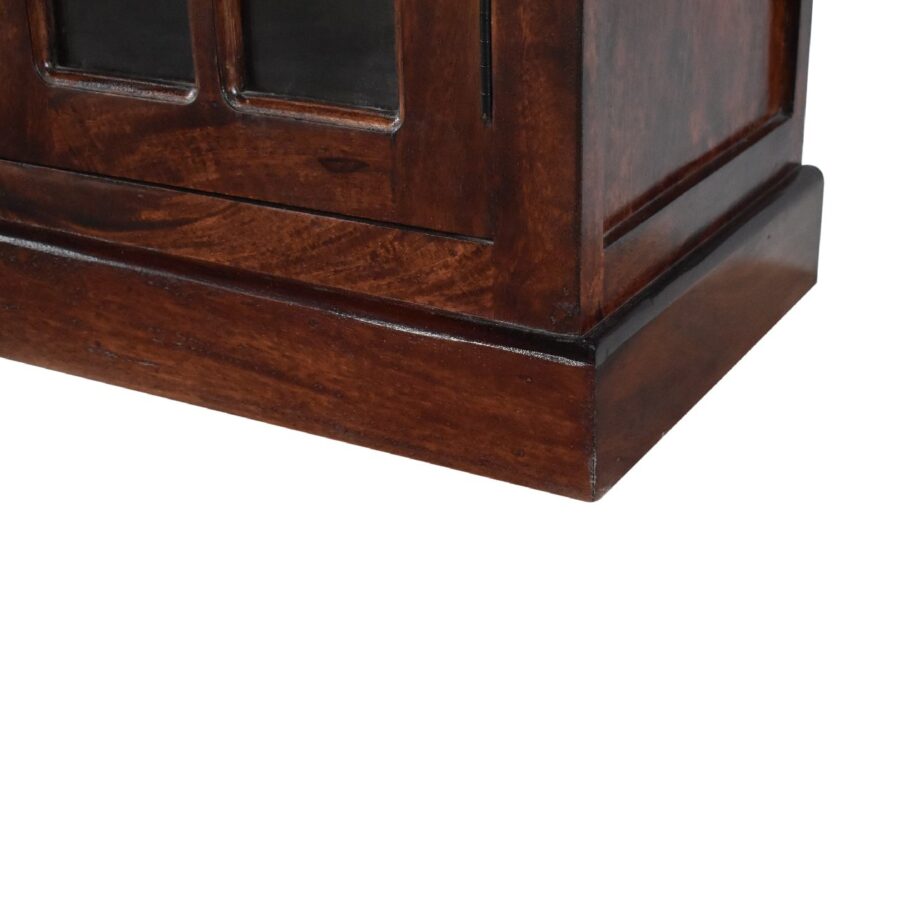 in2110 large cherry sideboard with 4 glazed doors
