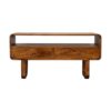in2134 u shape curved chestnut media unit
