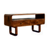 in2134 u shape curved chestnut media unit