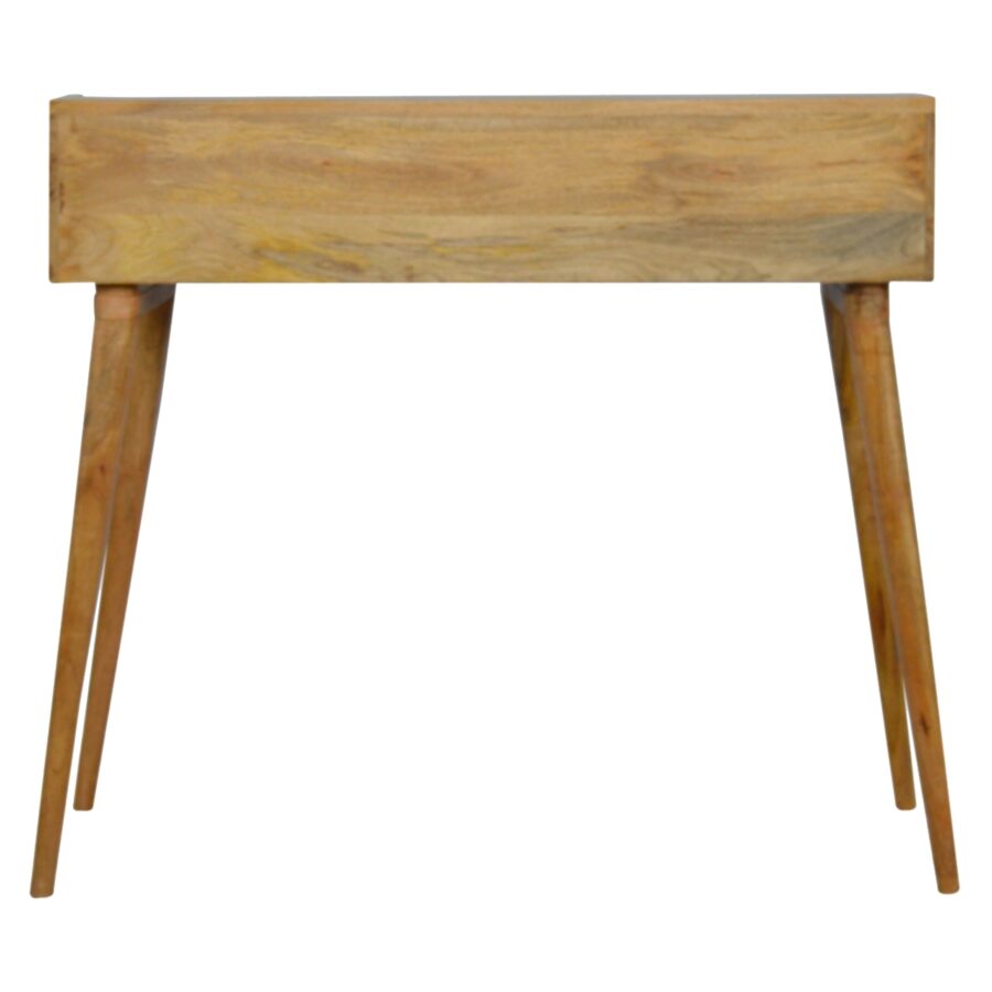 in217 grey painted gallery back writing desk