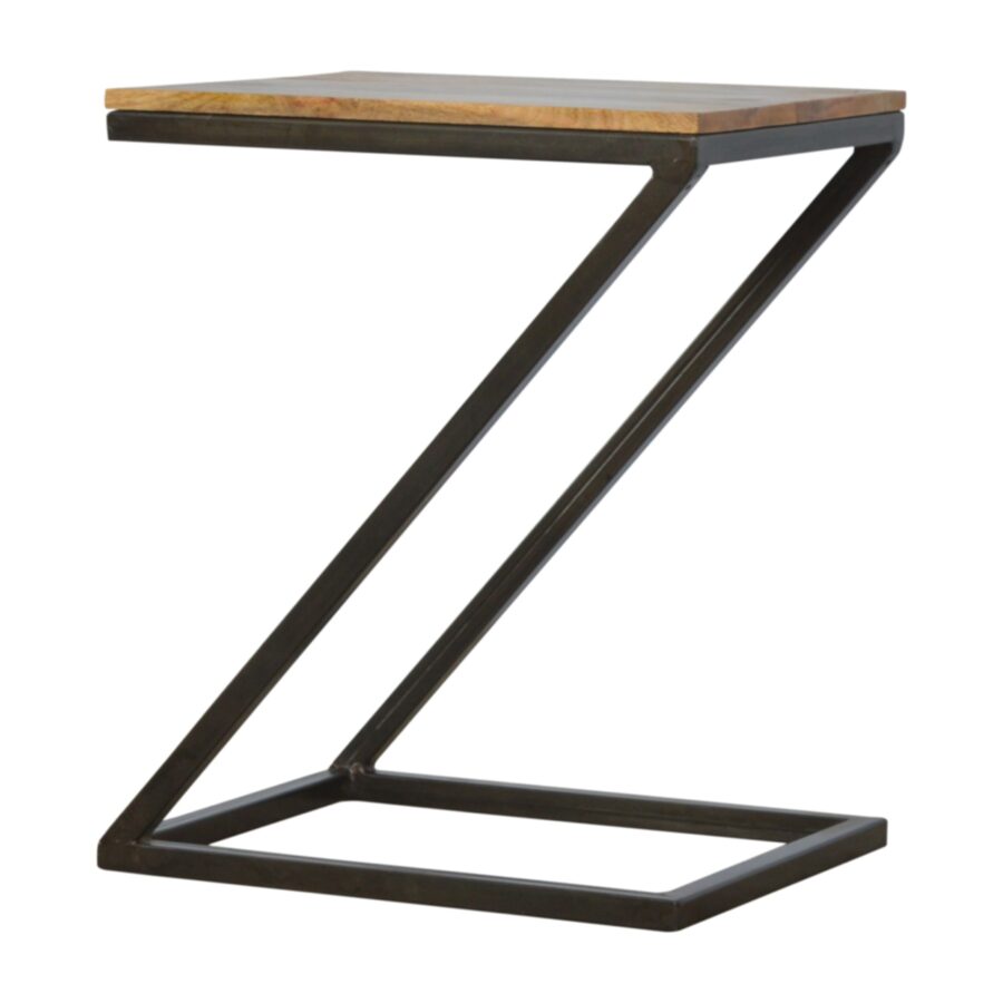 in225 side table with iron base