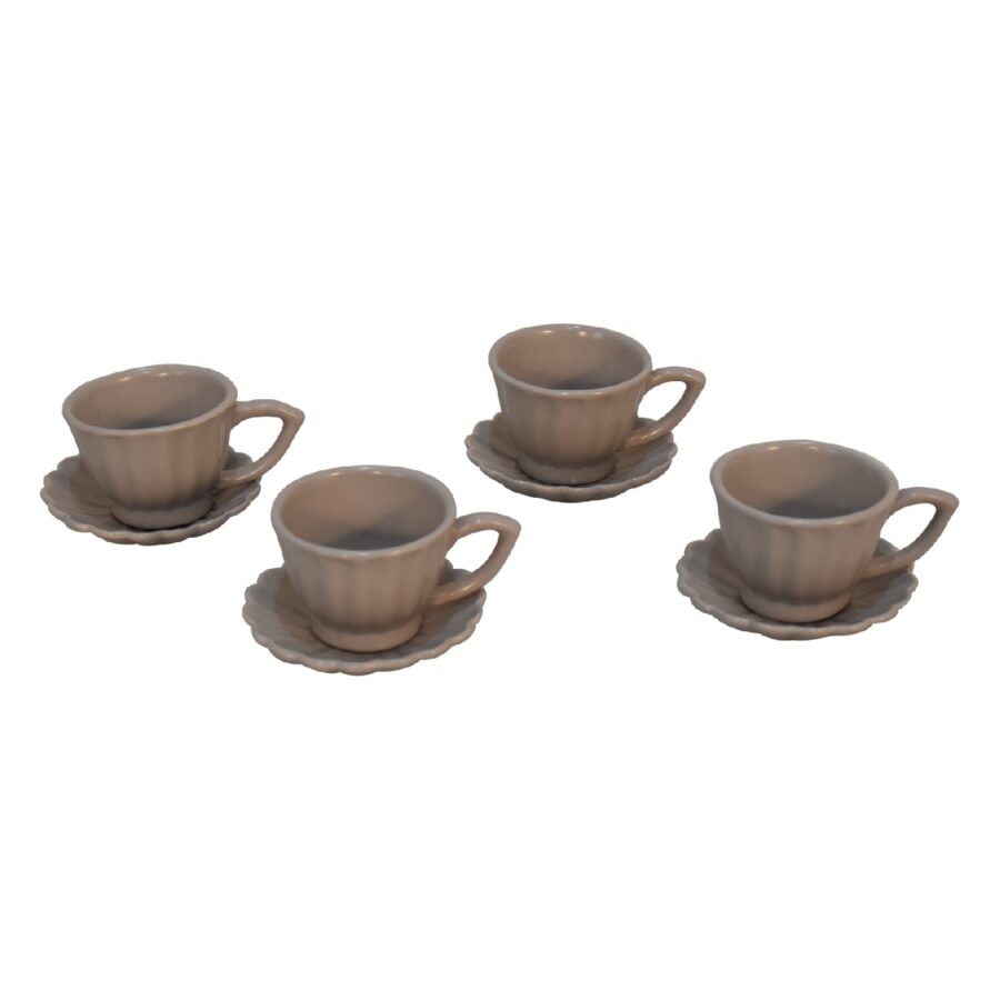 in3108 naken kronblad mugg set om 4