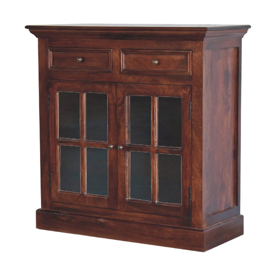 in3370 cherry cabinet with glazed doors