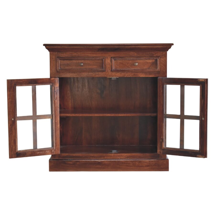 in3370 cherry cabinet with glazed doors