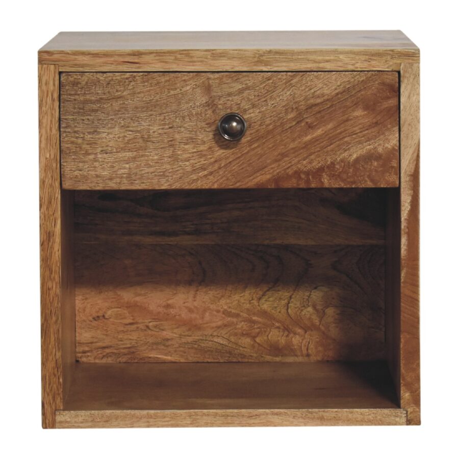 in3455 wall mounted mini classic oak ish bedside