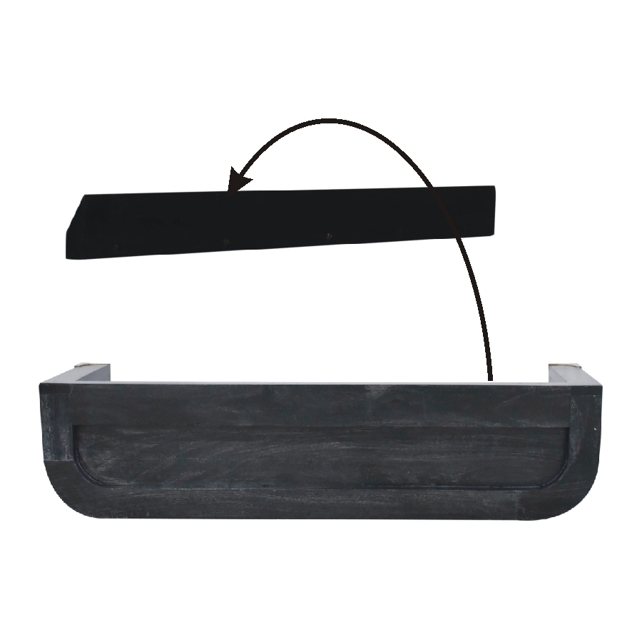 in3457 indira ash black floating console table