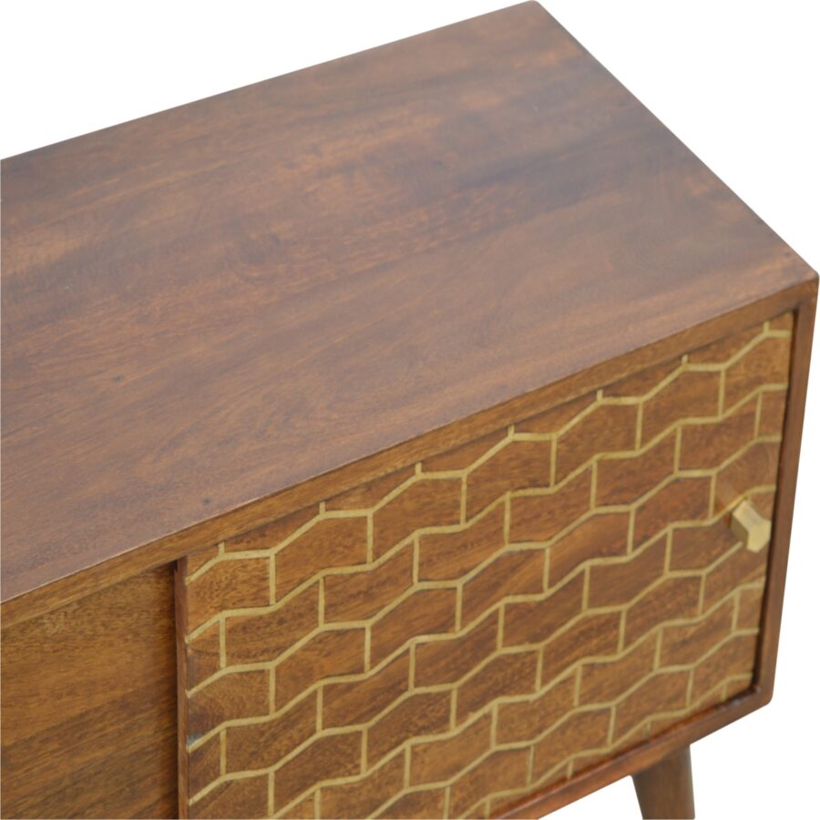 in346 gold art pattern sideboard