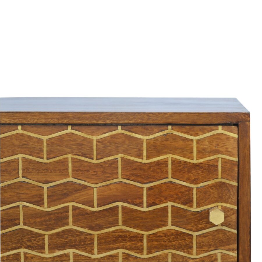 in346 gold art pattern sideboard