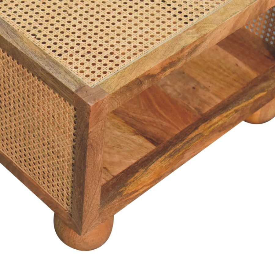 in3463 small rattan coffee table