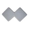 in3478 white boucle twin footstool