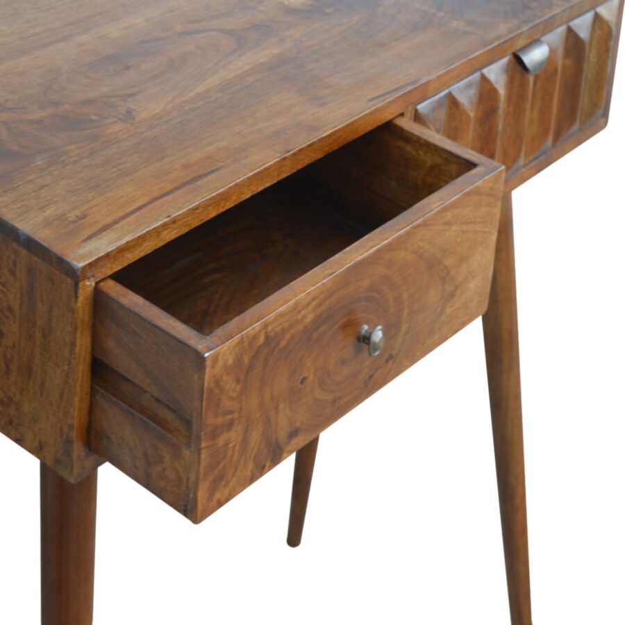 in694 chestnut prism console table