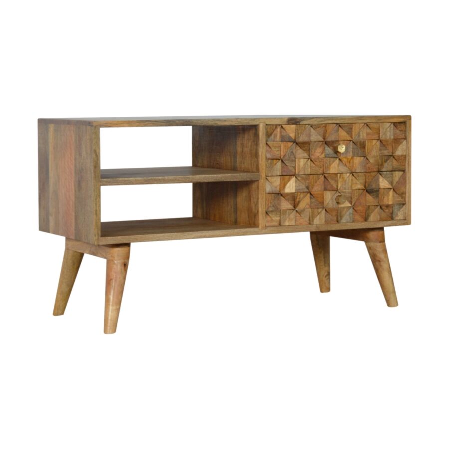 in724 diamond carved media unit