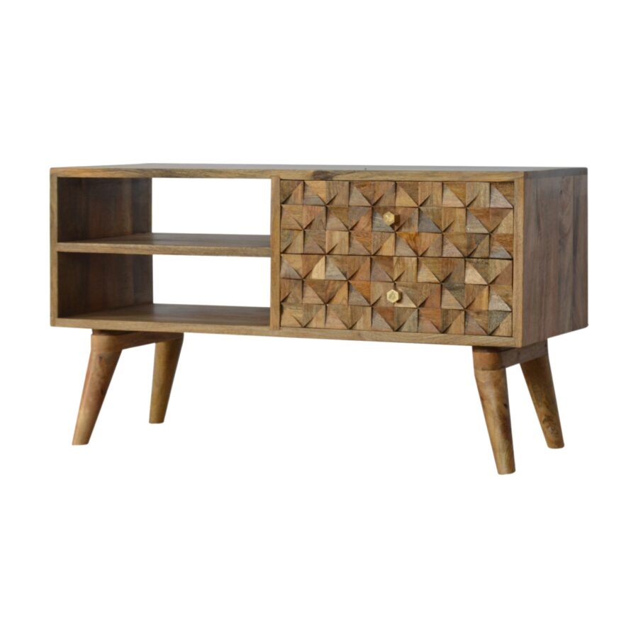 in724 diamond carved media unit