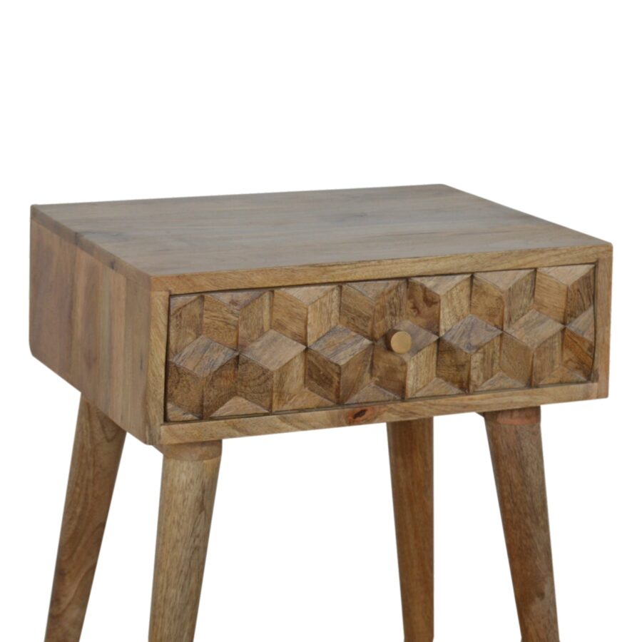in844 cube carved bedside