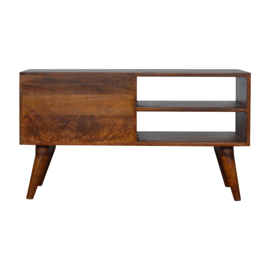 in993 tile carved chestnut tv unit