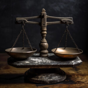 Balance scale weighing the pros and cons of dropshipping in the UK