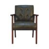 in3486 olive buffalo leather chair