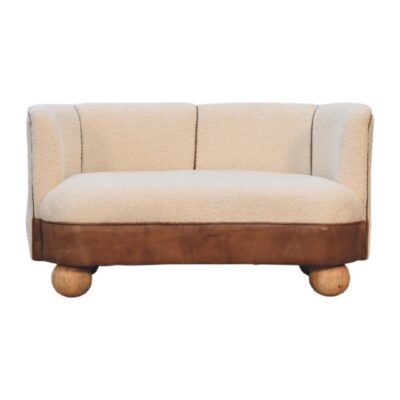 in3487 boucle krem ​​buffalo mala sofa