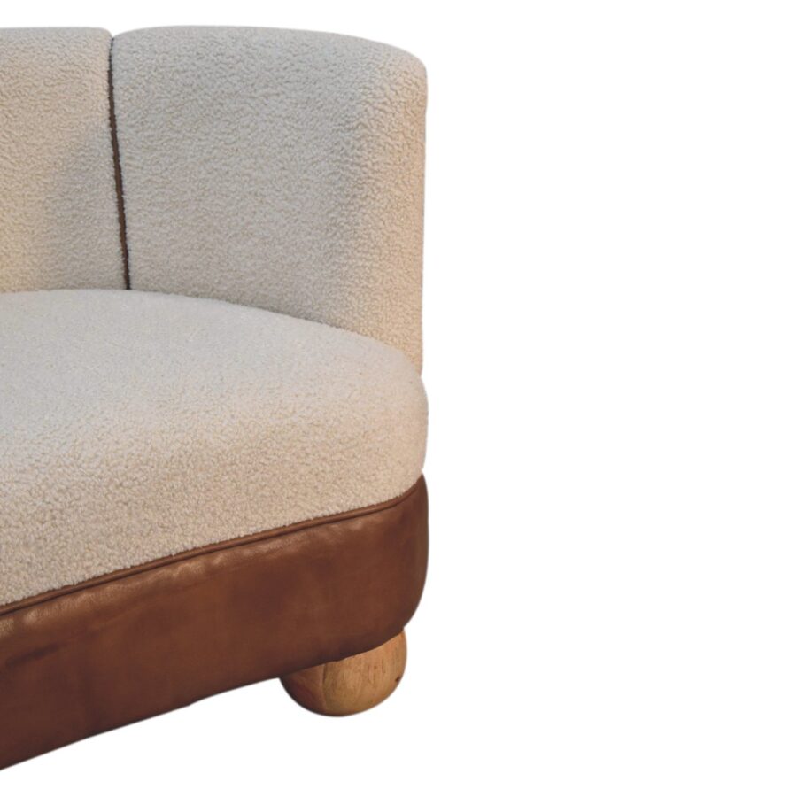 in3487 mała sofa boucle kremowa buffalo