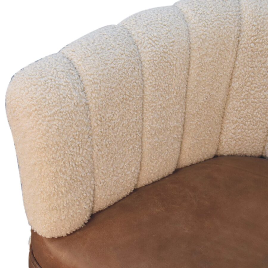 in3488 boucle cream buffalo armchair
