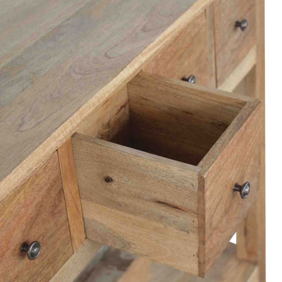 country style coffee table with 4 drawers