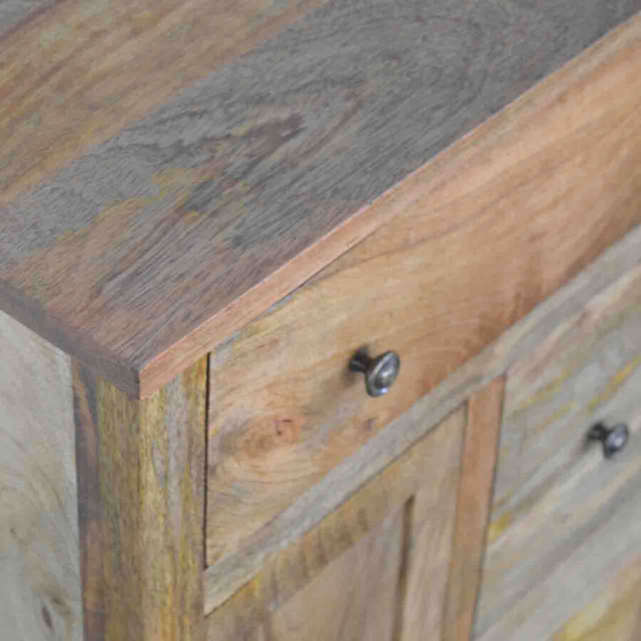 country style coffee table with 4 drawers