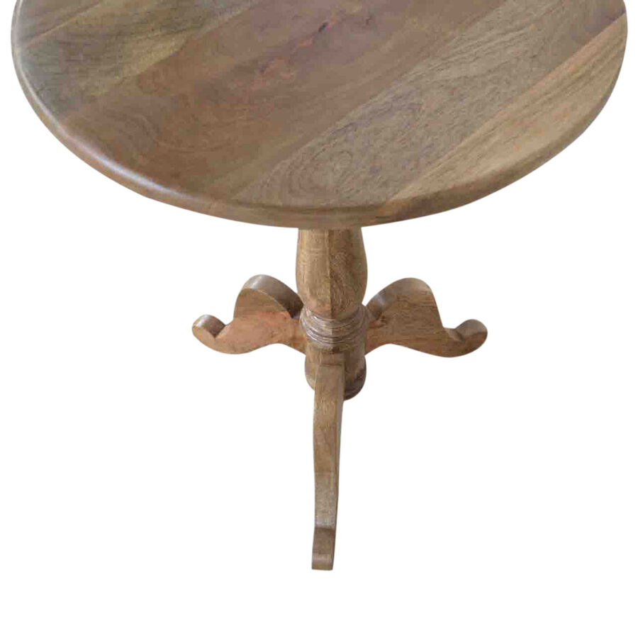 solid wood round tea table