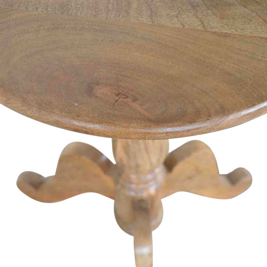 table à thé ronde en bois massif