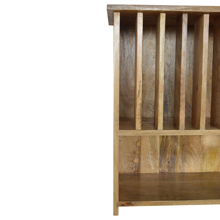 wall mounted solid wood plate rack with shelf