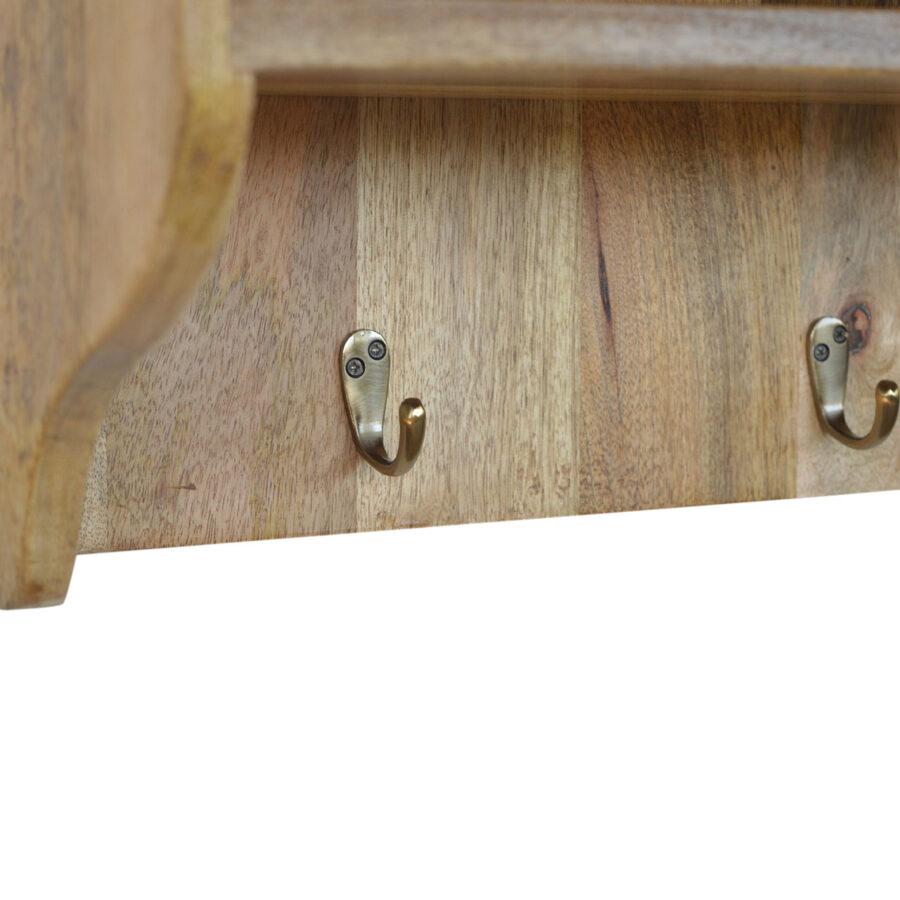 Wandgarderobe mit 3 Regalen