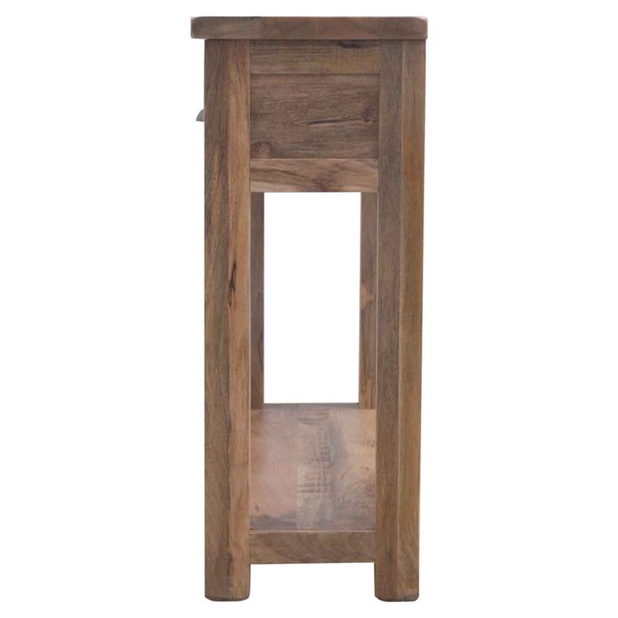 solid wood hallway console table with 3 drawers