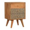 in1084 dice 3 drawer bedside