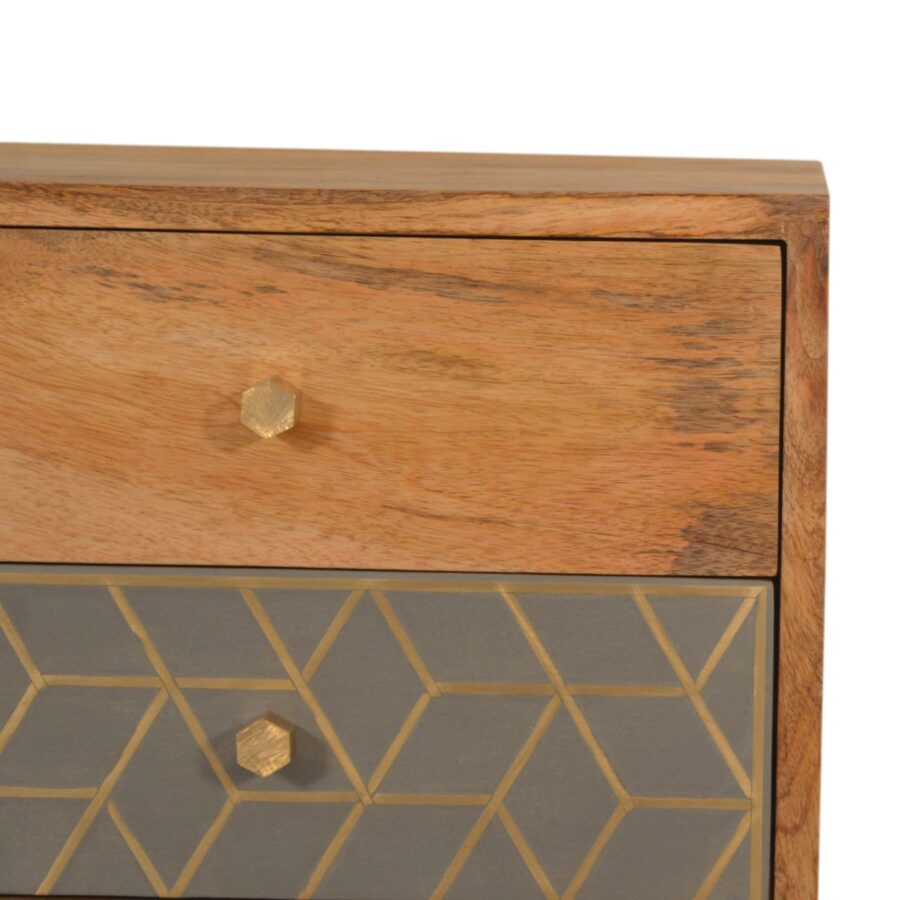 in1084 dice 3 drawer bedside